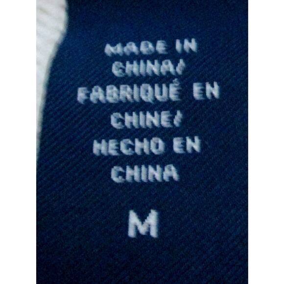 Izod Women's Long Sleeve Red, White & Blue Hooded Zip Front Sweater Size Medium - Picture 8 of 10